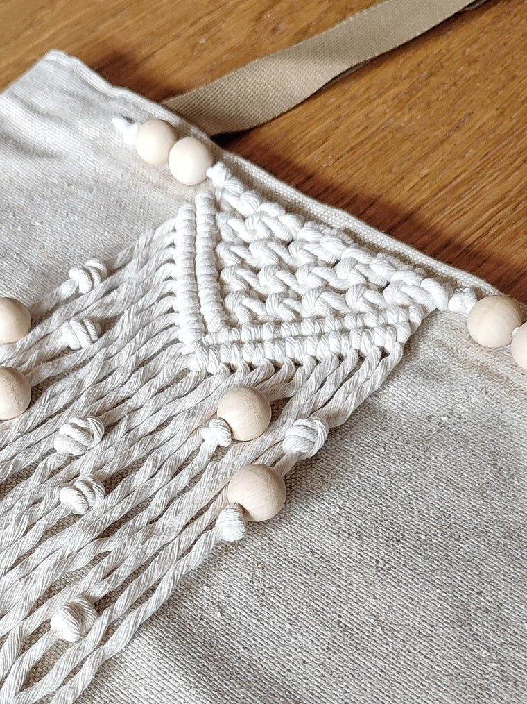 Tote bag blanco natural - Pepita Topos