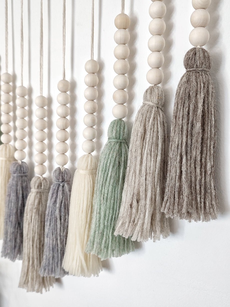 Borlas Arcoiris Pastel Decoración Boho - Pepita Topos