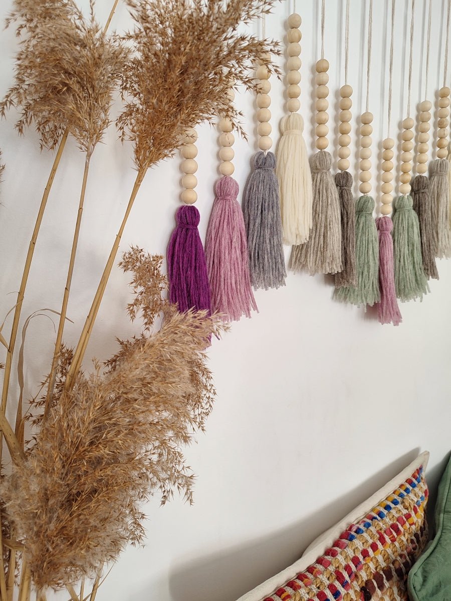Decoración boho Borlas Lollipop - Pepita Topos