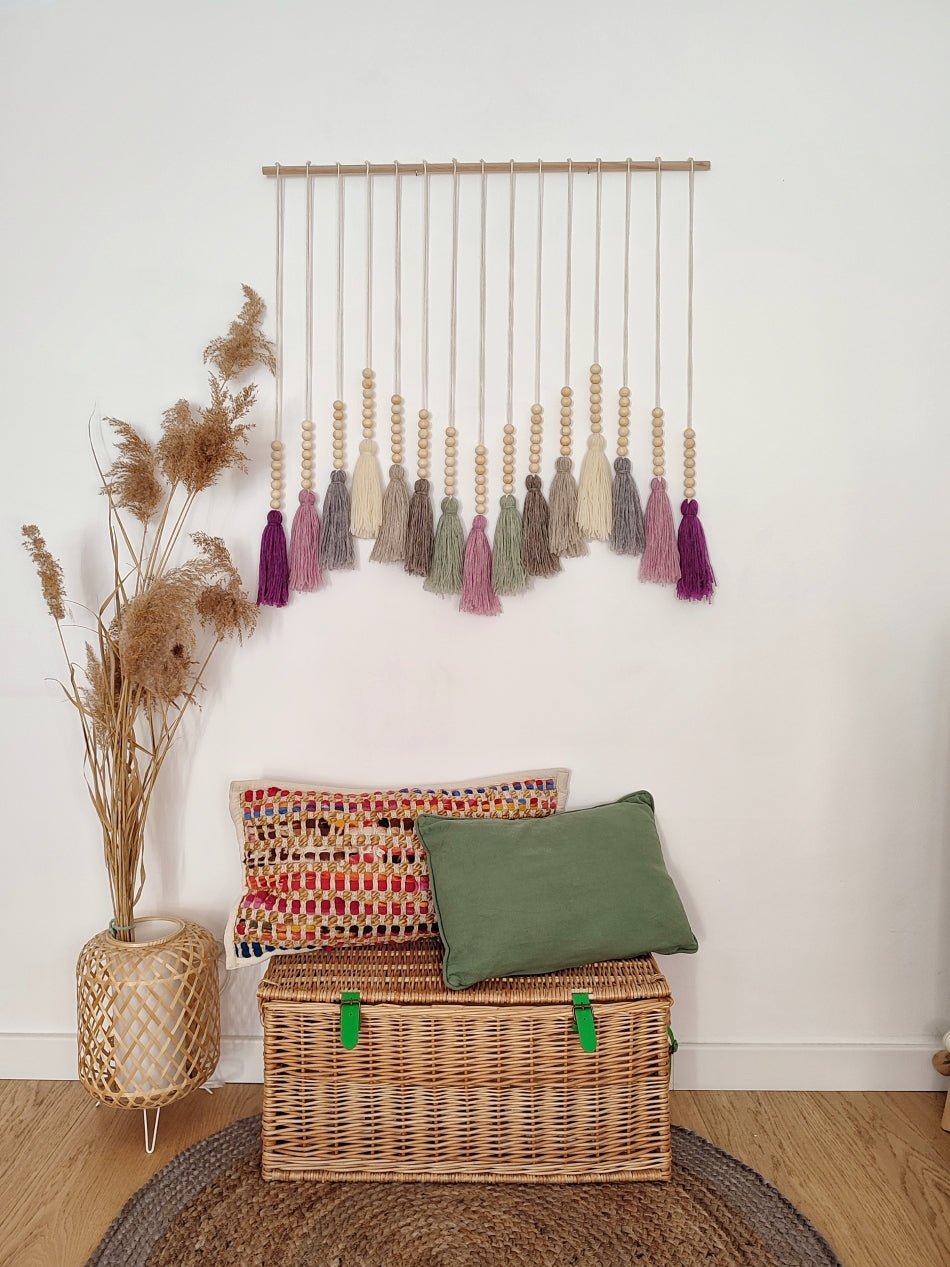 Decoración boho Borlas Lollipop - Pepita Topos