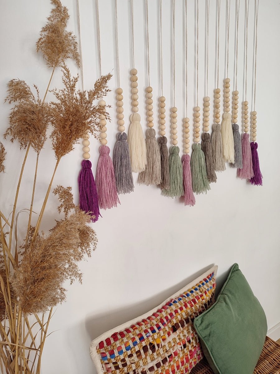 Decoración boho Borlas Lollipop - Pepita Topos