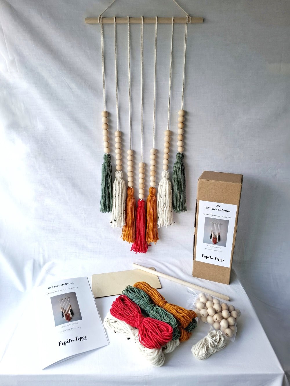 KIT DIY Tapiz de Borlas - Pepita Topos